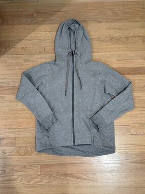 lululemon athletica Gray Full-Zip Hoodie, Size 10